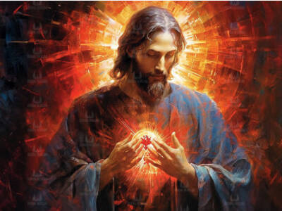 obraz-religijny-na-plotnie-serce-jezusa-wzor-15