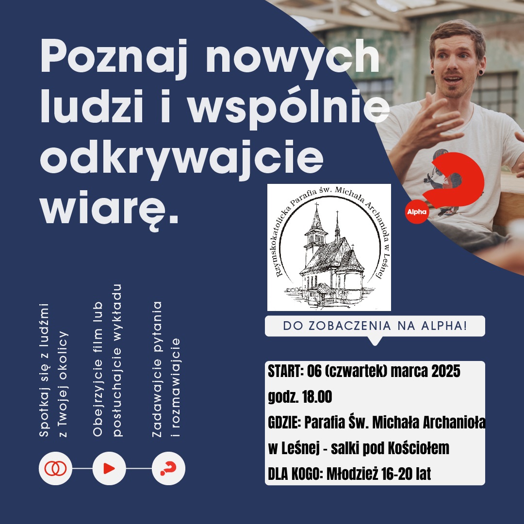 Kurs Alfa dla młodzieży Kurs Alfa w parafii w Leśnej